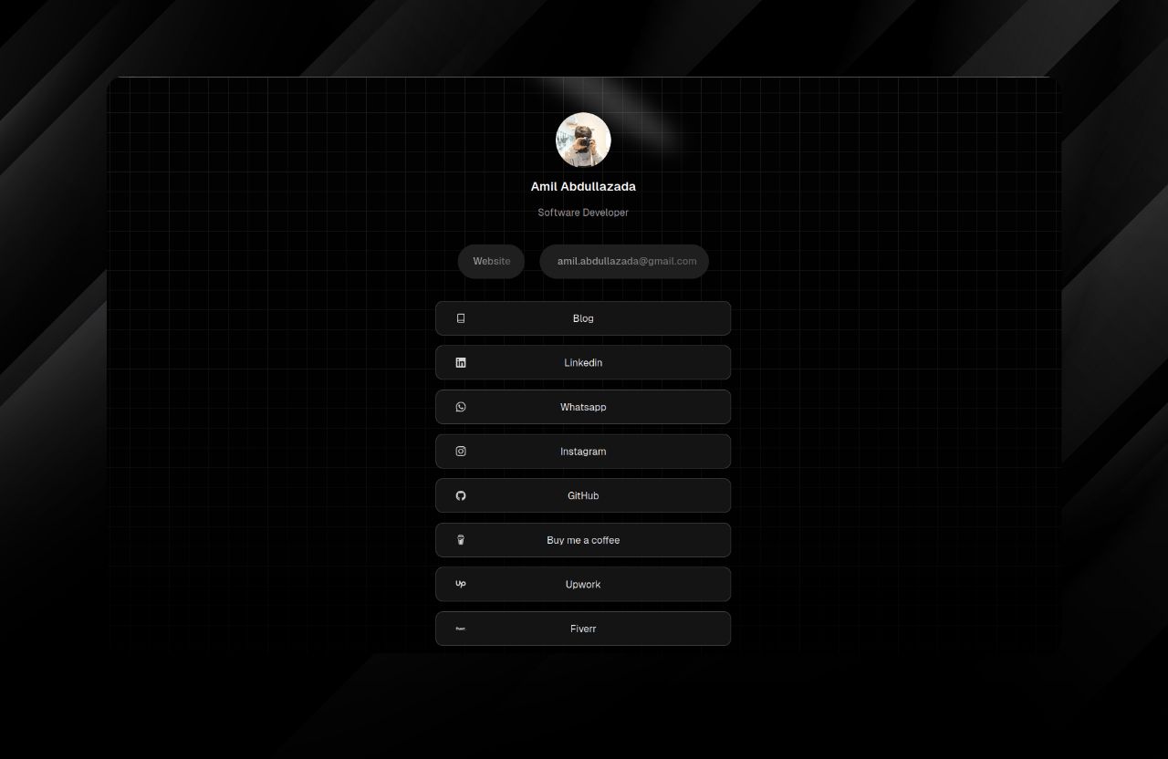 All my social media links in one place